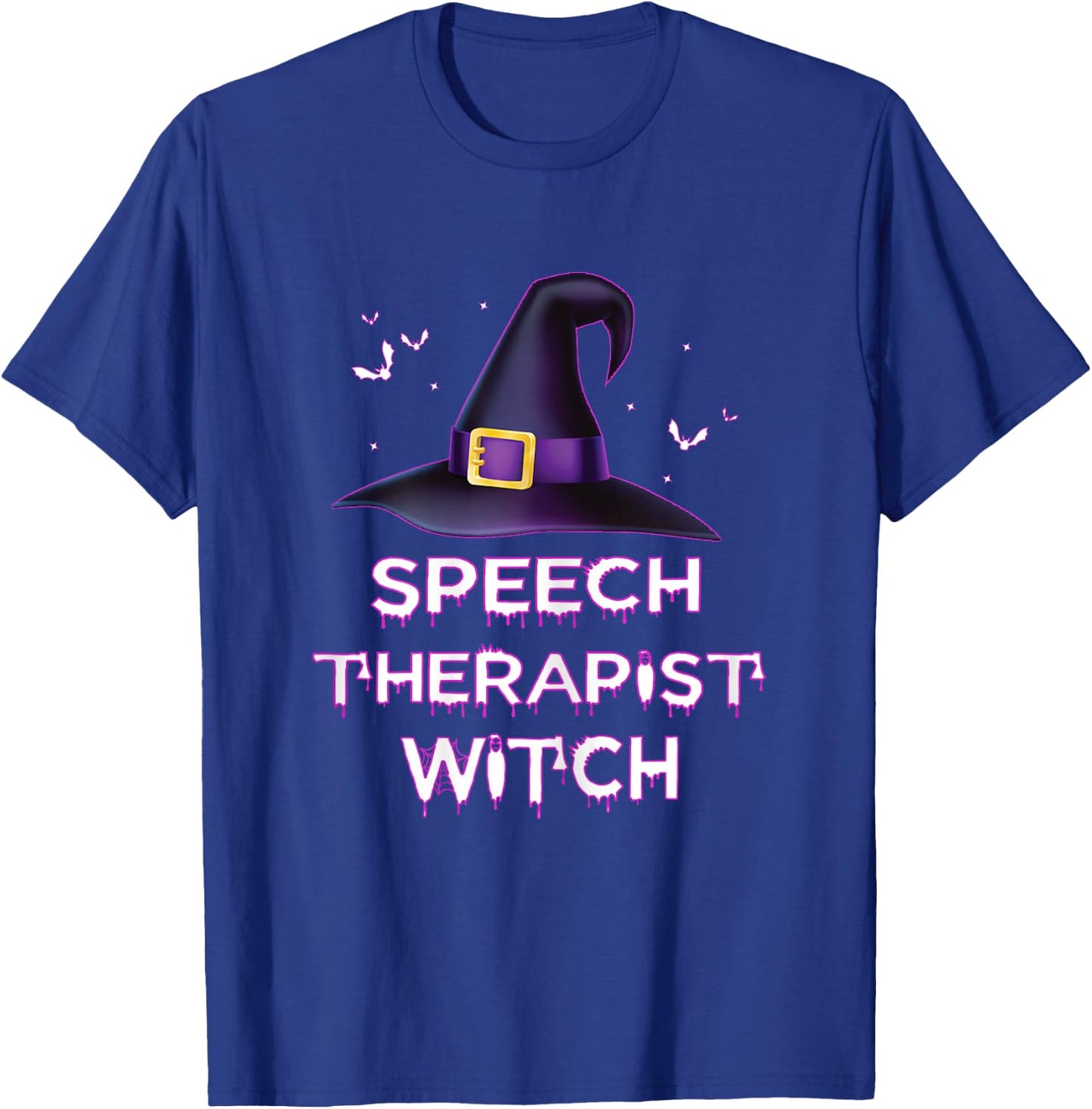 Spooky Speech Therapist Witch Halloween Costume 2023 T-Shirt - T-Shirt | Royal