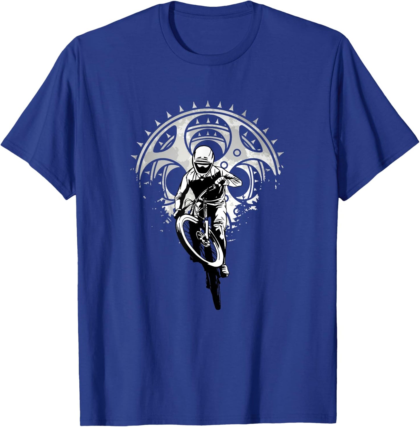 Downhill Biker Graphics - Mountain Bike & Mountain Biker T-Shirt - T-Shirt | Royal