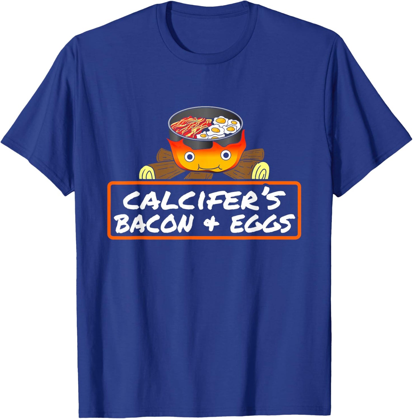 Food Lover Pun Bacon Egg Cook Dish Calcifer's Gift T-Shirt - T-Shirt | Royal