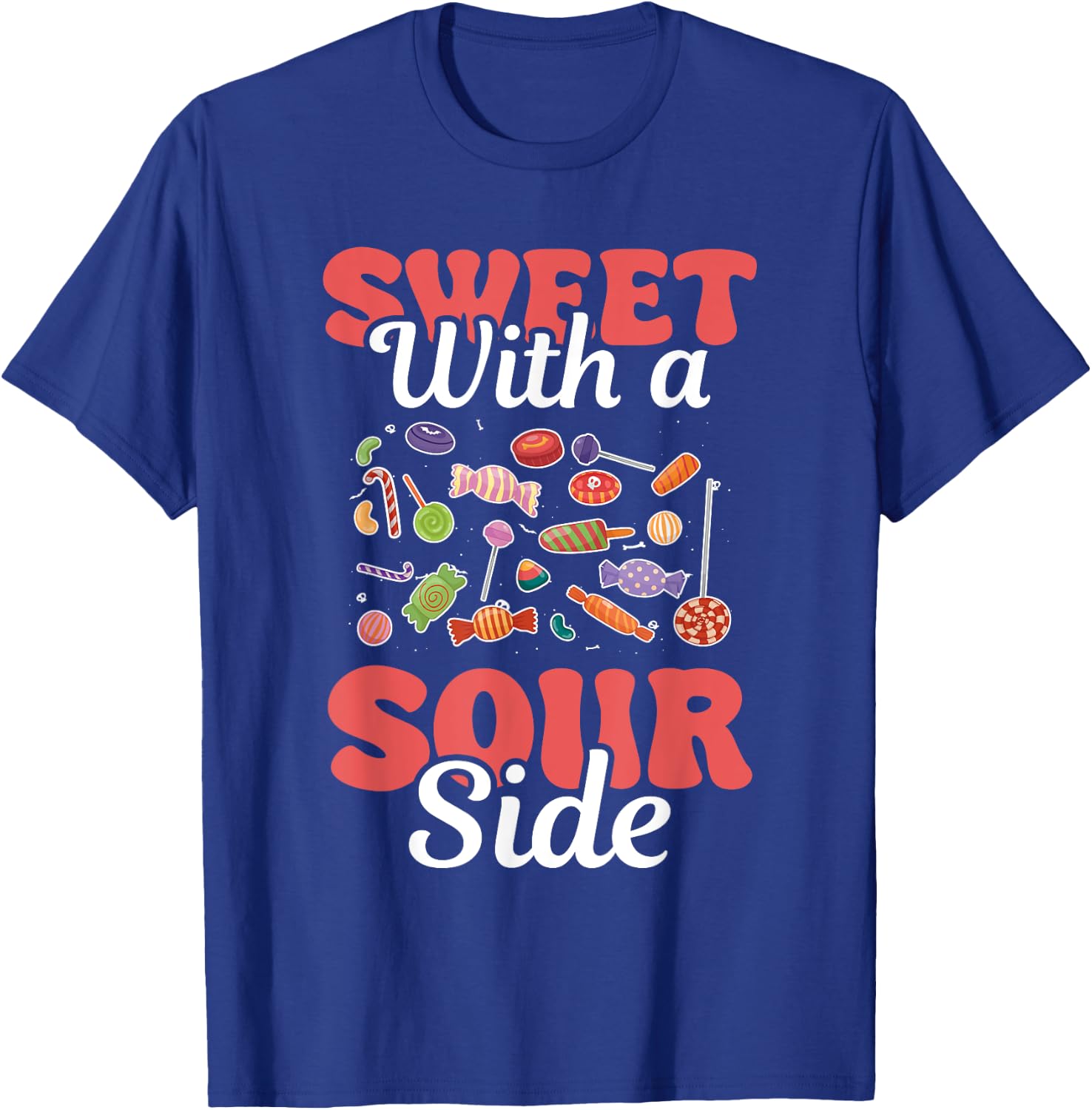 Sweet With A Sour Side Funny Candy Patch Delicious Kids T-Shirt - T-Shirt | Royal