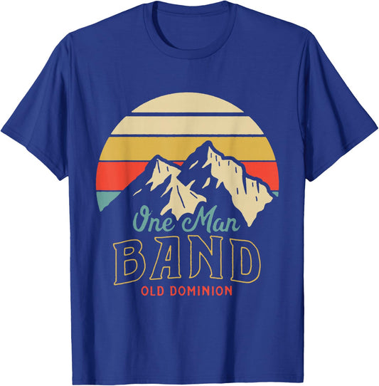 Old Dominion One Man Band Mountains T-Shirt - T-Shirt | Royal