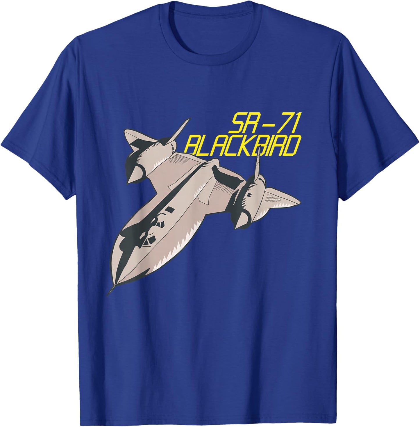 SR71 Stealth Jet Aeroplane USA Flag Blackbird 4th July T-Shirt - T-Shirt | Royal