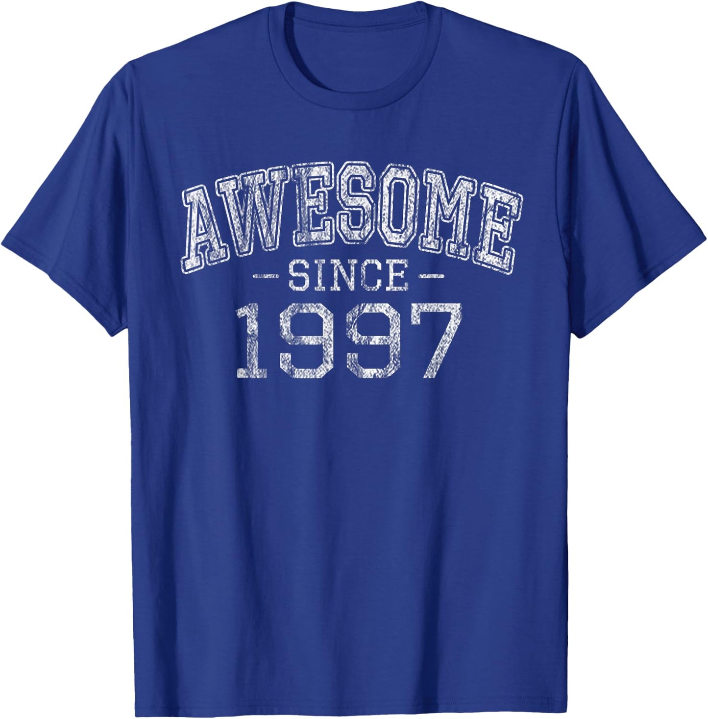 Awesome since 1997 Vintage Style Born in 1997 Birthday Gift T-Shirt - T-Shirt | Royal