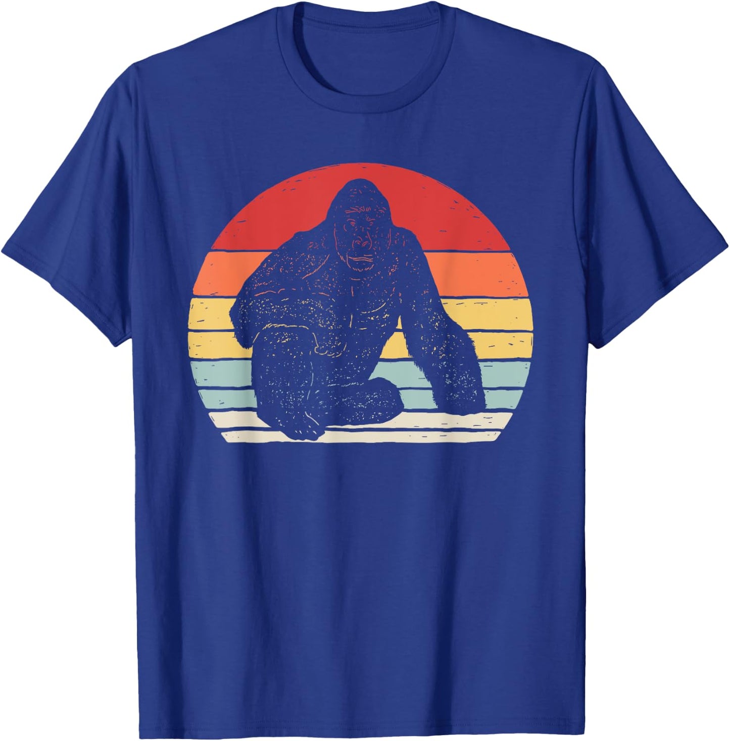 Vintage Retro Gorilla T-Shirt - T-Shirt | Royal
