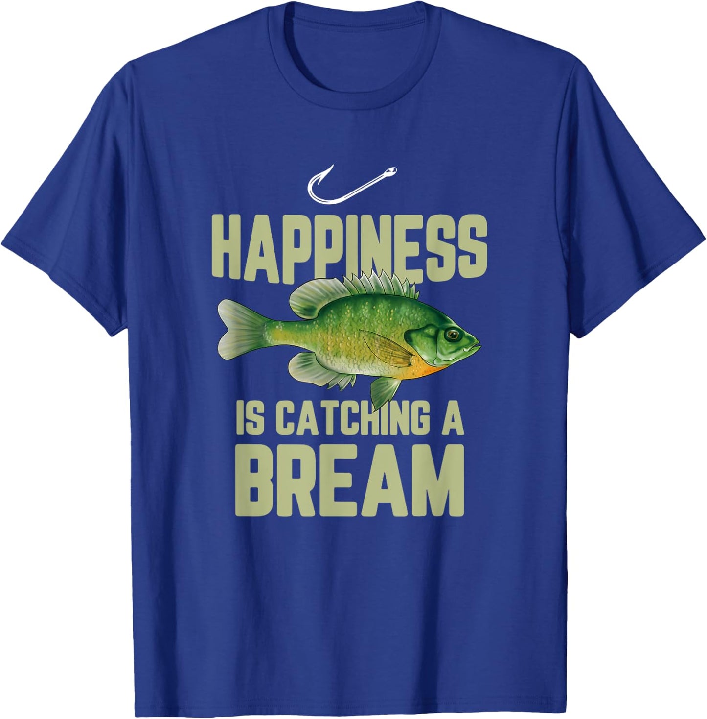 Funny Bream Fishing Pan Fish Sunfish Freshwater Angler Gift T-Shirt - T-Shirt | Royal
