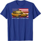 M1A2 Abrams Tank Tanker Best Job I Ever Had American Flag T-Shirt - T-Shirt | Royal