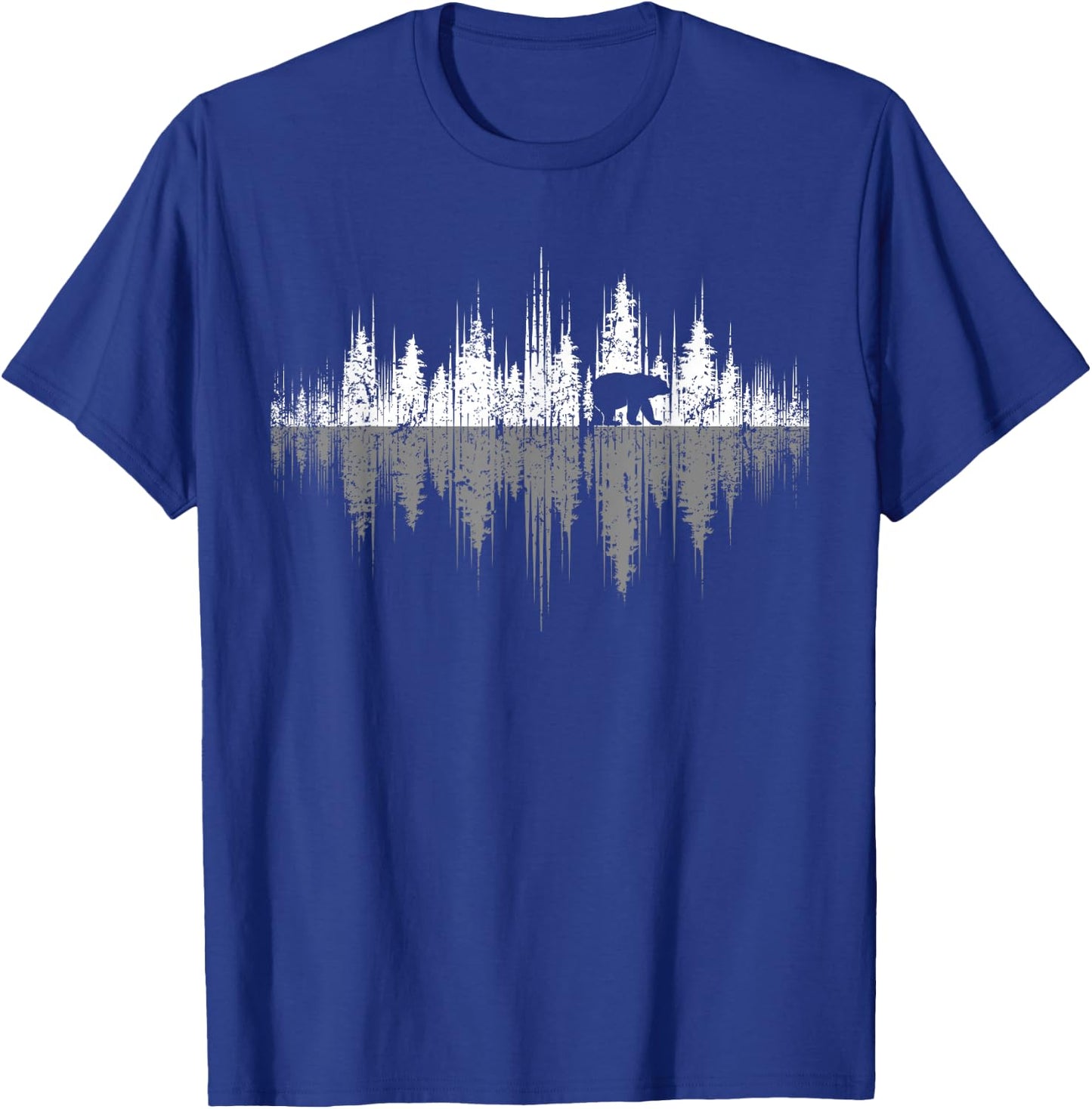 Trees Reflection Wildlife Nature Animal Bear Outdoor Forest Small T-Shirt - T-Shirt | Royal