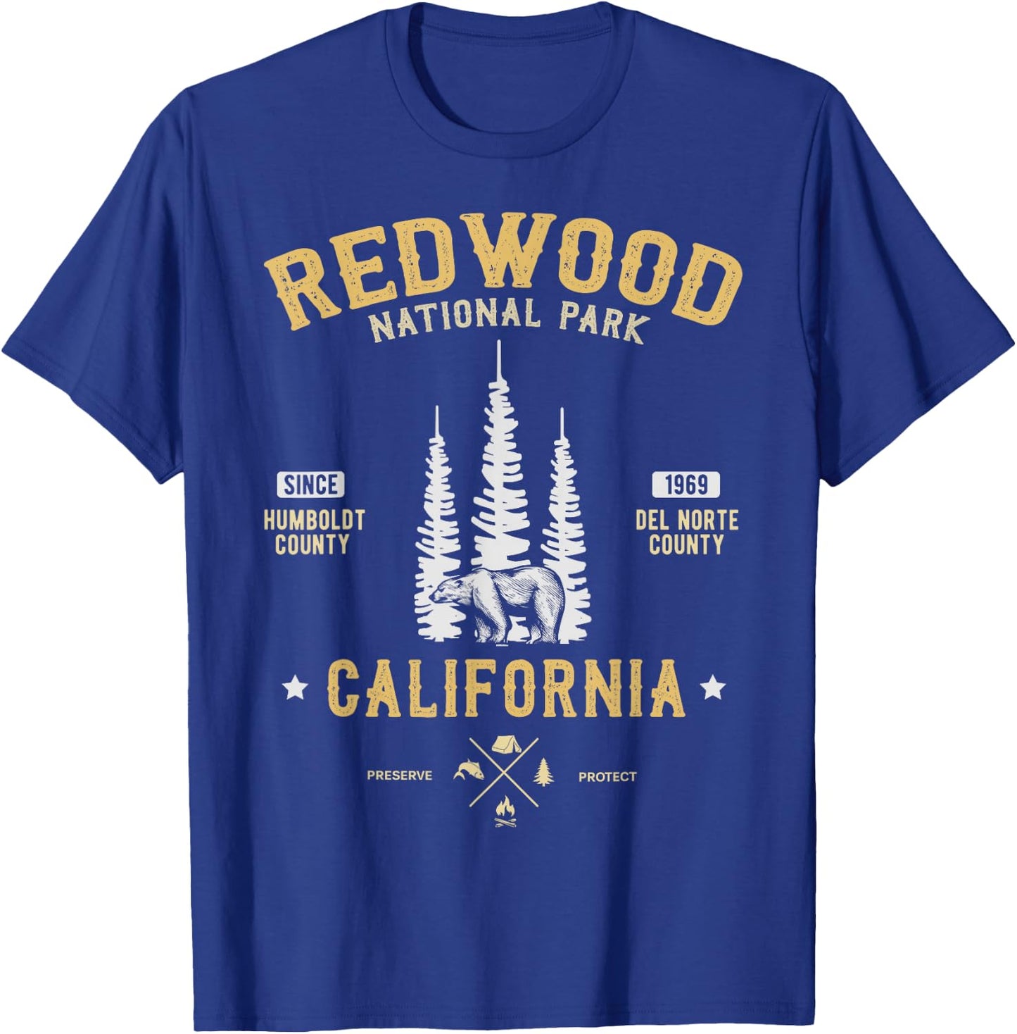 Redwood National Park Shirt, Redwood Forest US Nationalpark T-Shirt - T-Shirt | Royal