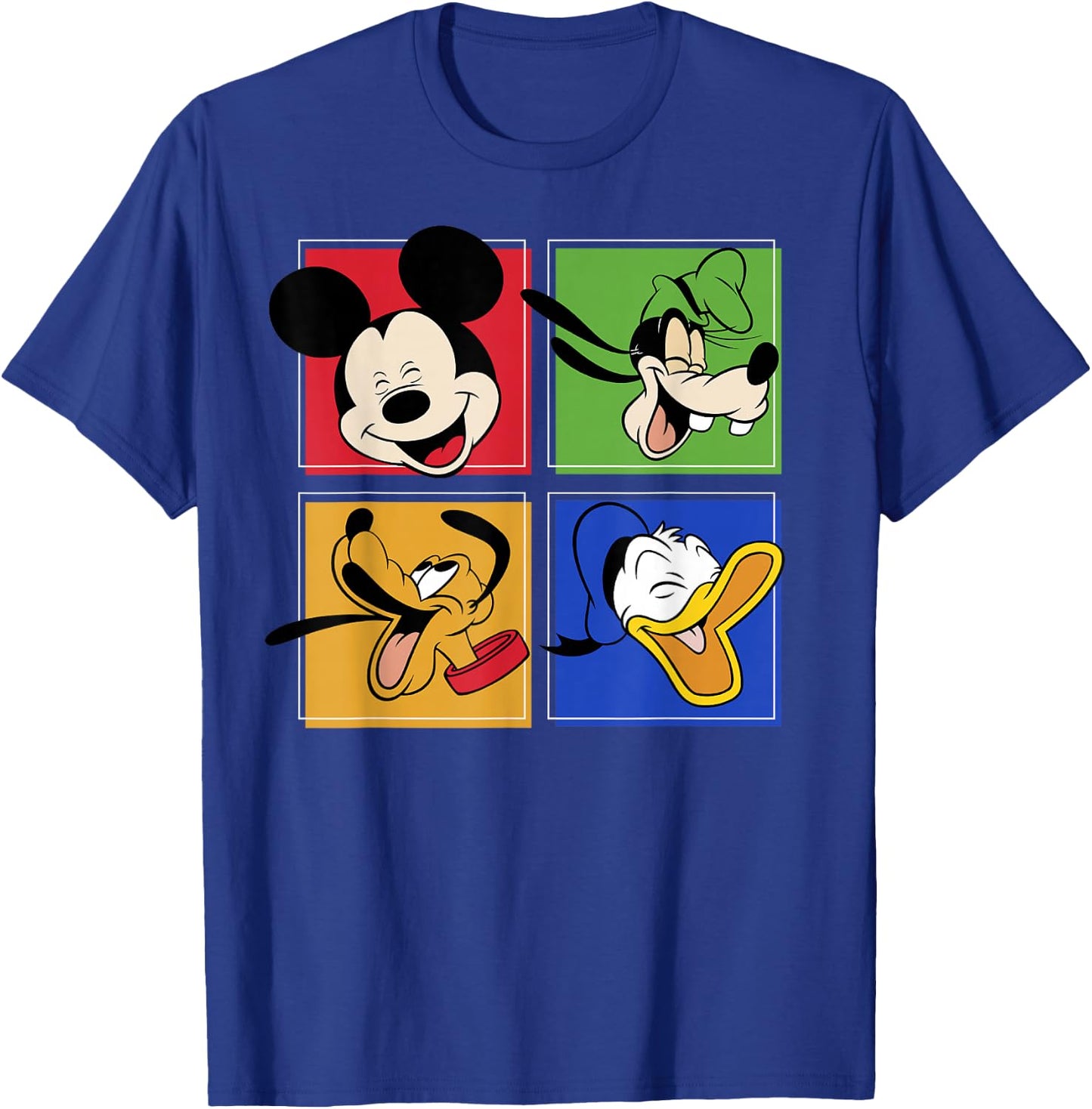 Disney Mickey And Friends Group Shot Box Up T-Shirt - T-Shirt | Royal