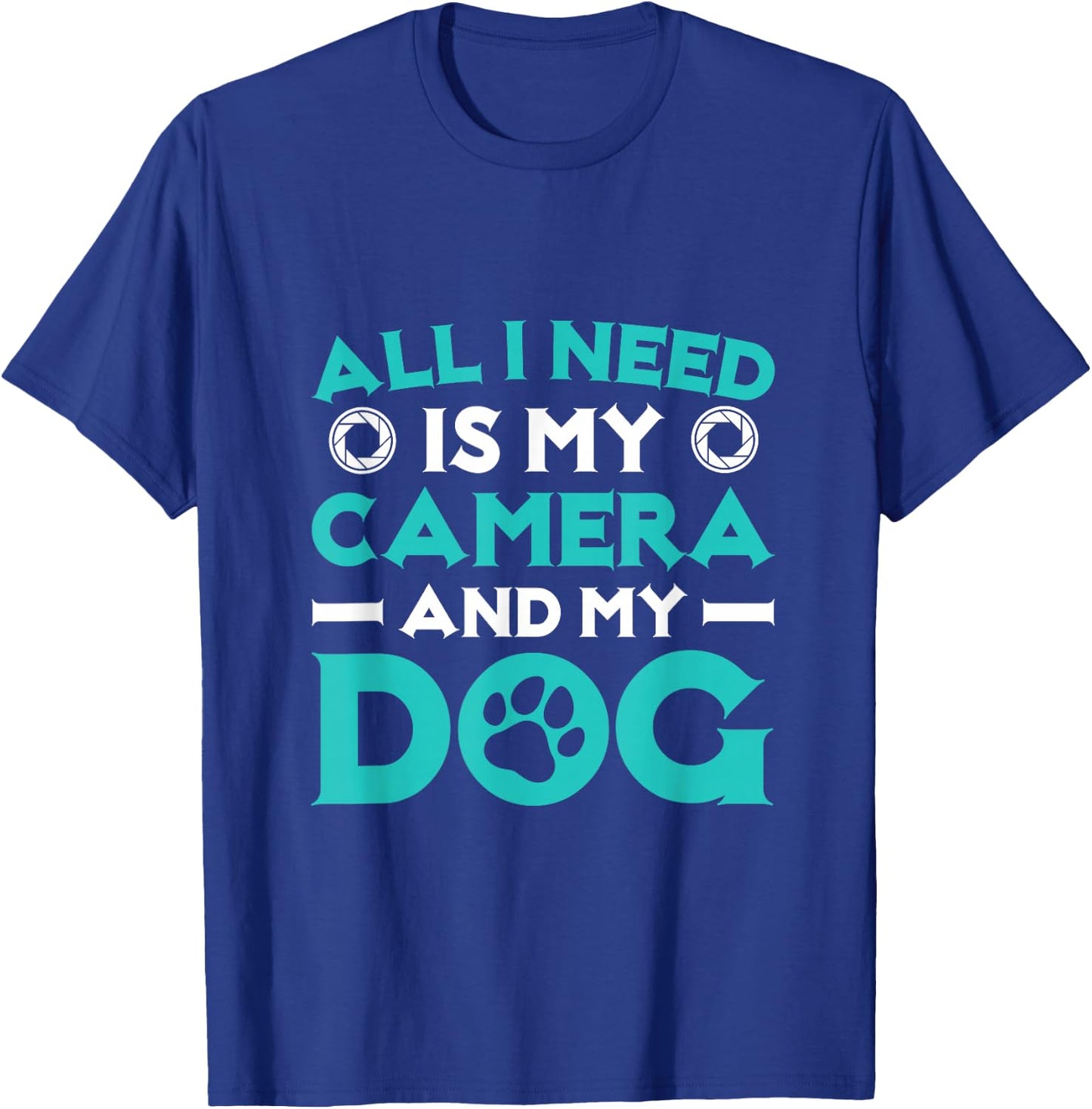 Photographer Dog Owner Photography Camera T-Shirt - T-Shirt | Royal