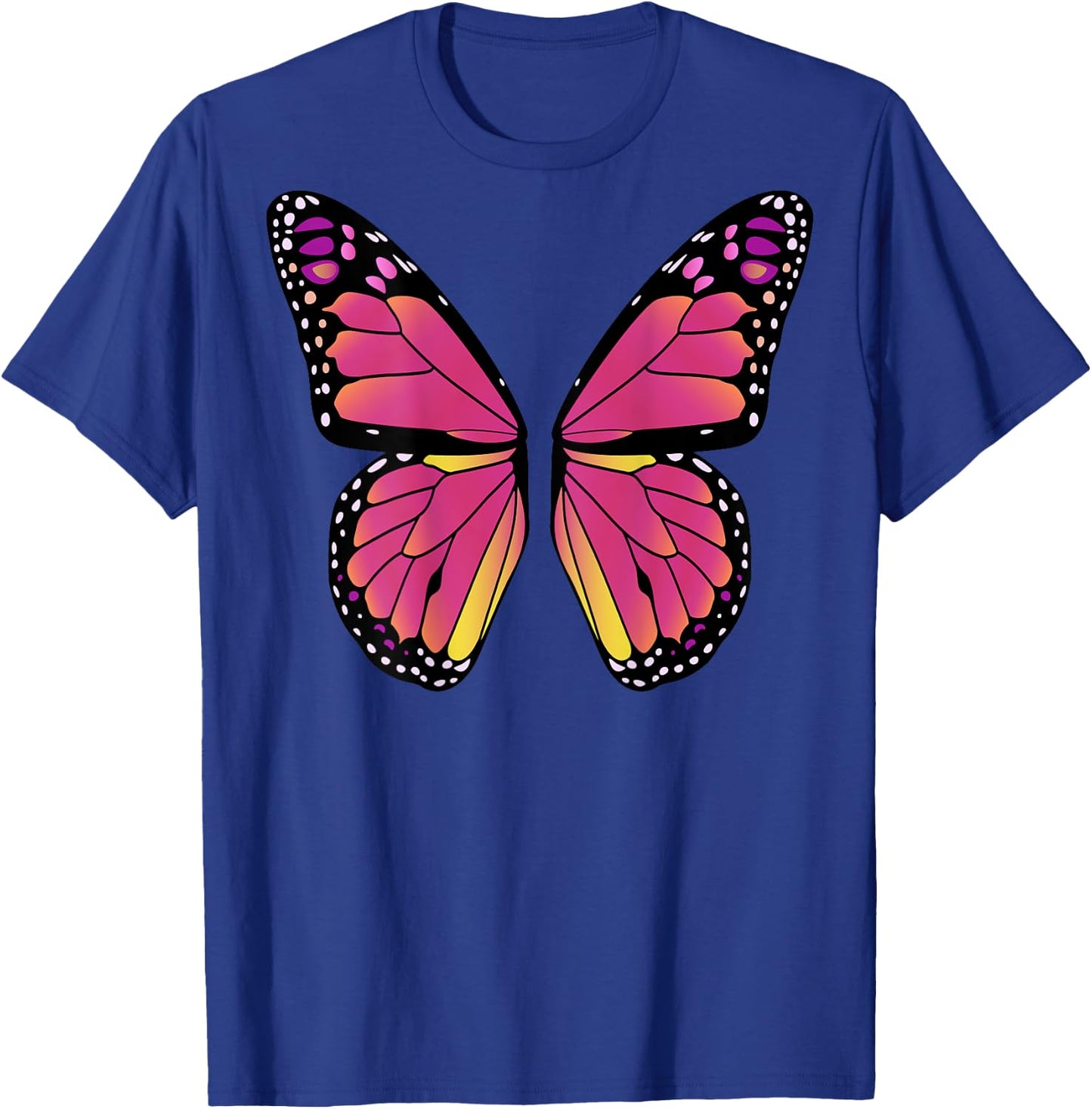 Butterfly Wings On The Back - Pink Fairy Halloween Costume T-Shirt - T-Shirt | Royal
