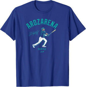 Randy Arozarena - Seattle Swing - Seattle Baseball T-Shirt - T-Shirt | Royal