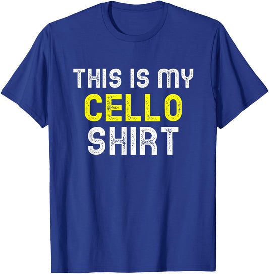 This Is My Cello Funny Player Cool Cellist Gift T-Shirt - T-Shirt | Royal