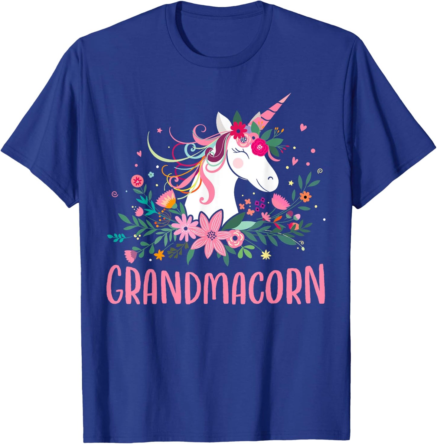 Grandmacorn Unicorn Grandma T-Shirt - T-Shirt | Royal