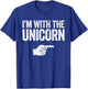 I'm With The Unicorn Matching Unicorn Costume Shirt T-Shirt - T-Shirt | Royal