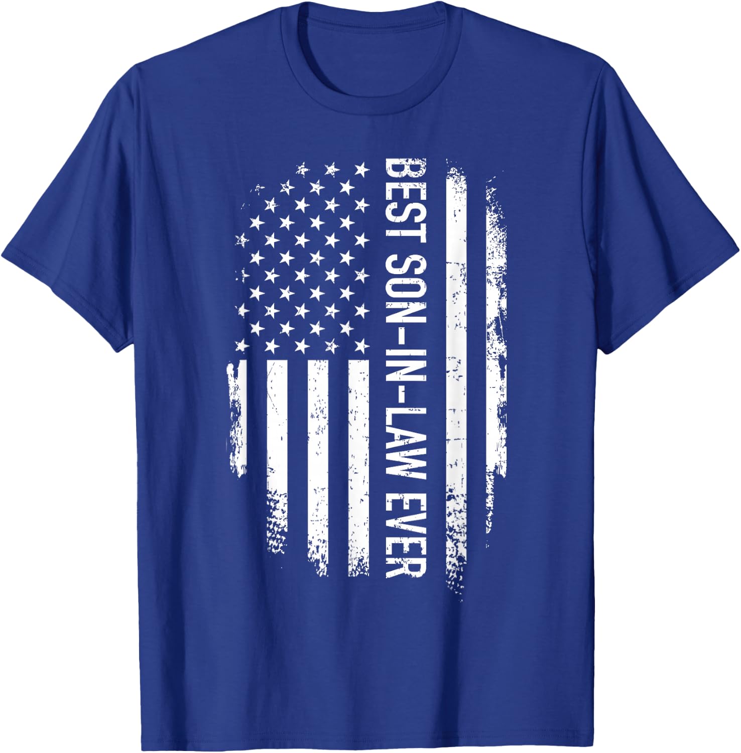 Best Son-in-Law Ever US American Vintage Flag T-Shirt - T-Shirt | Royal