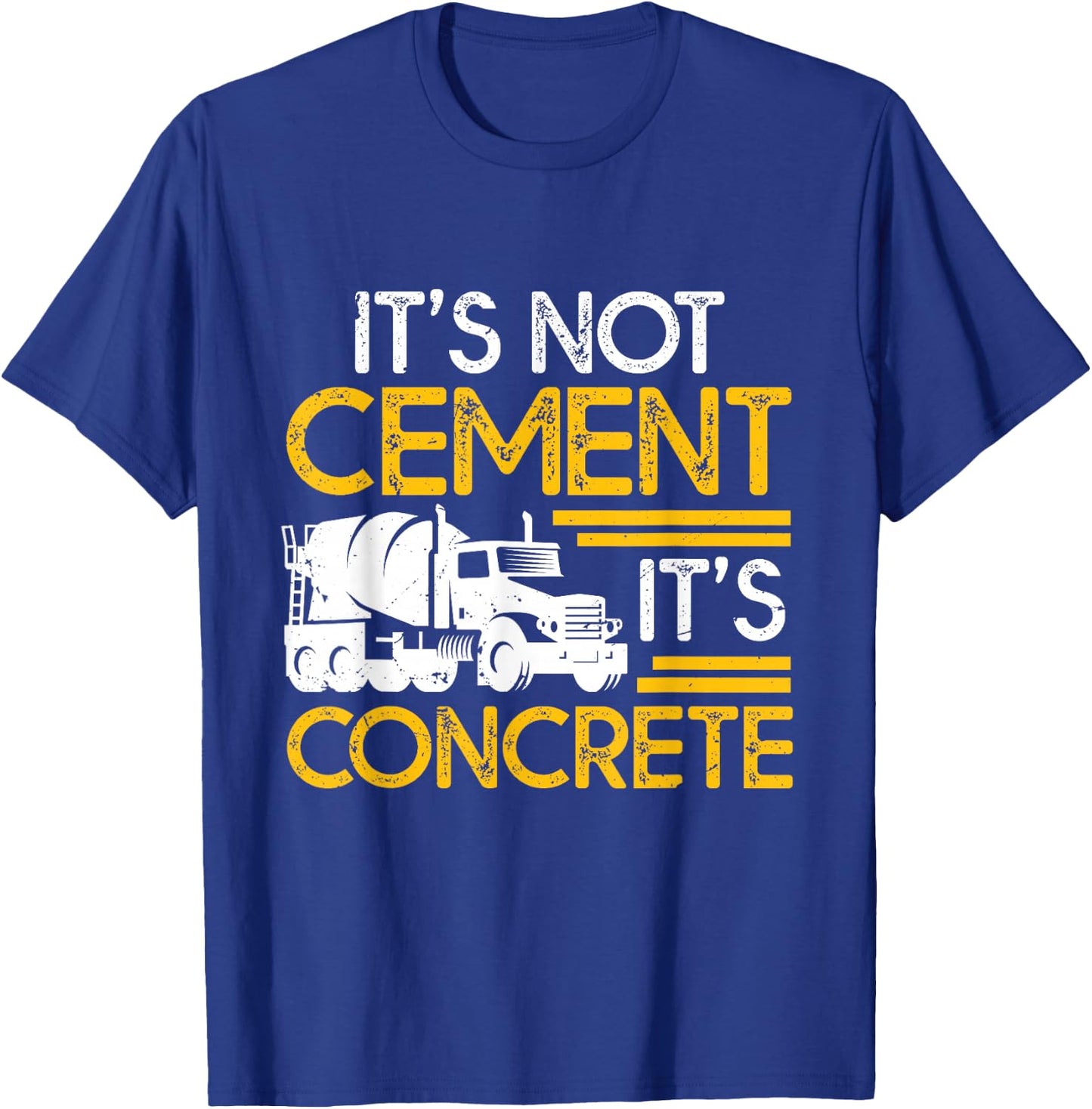 SHIRTSIDE Concrete Men's & Women's Black Concrete Pump Operator , Classic Fit, Short Sleeve, Small, Round Neck, Modern Concrete Design, All Seasons T-Shirt - T-Shirt | Royal