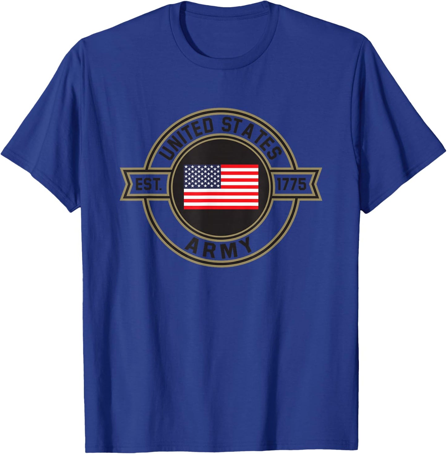 Army United States Military Circle Green Officially Licensed T-Shirt - T-Shirt | Royal