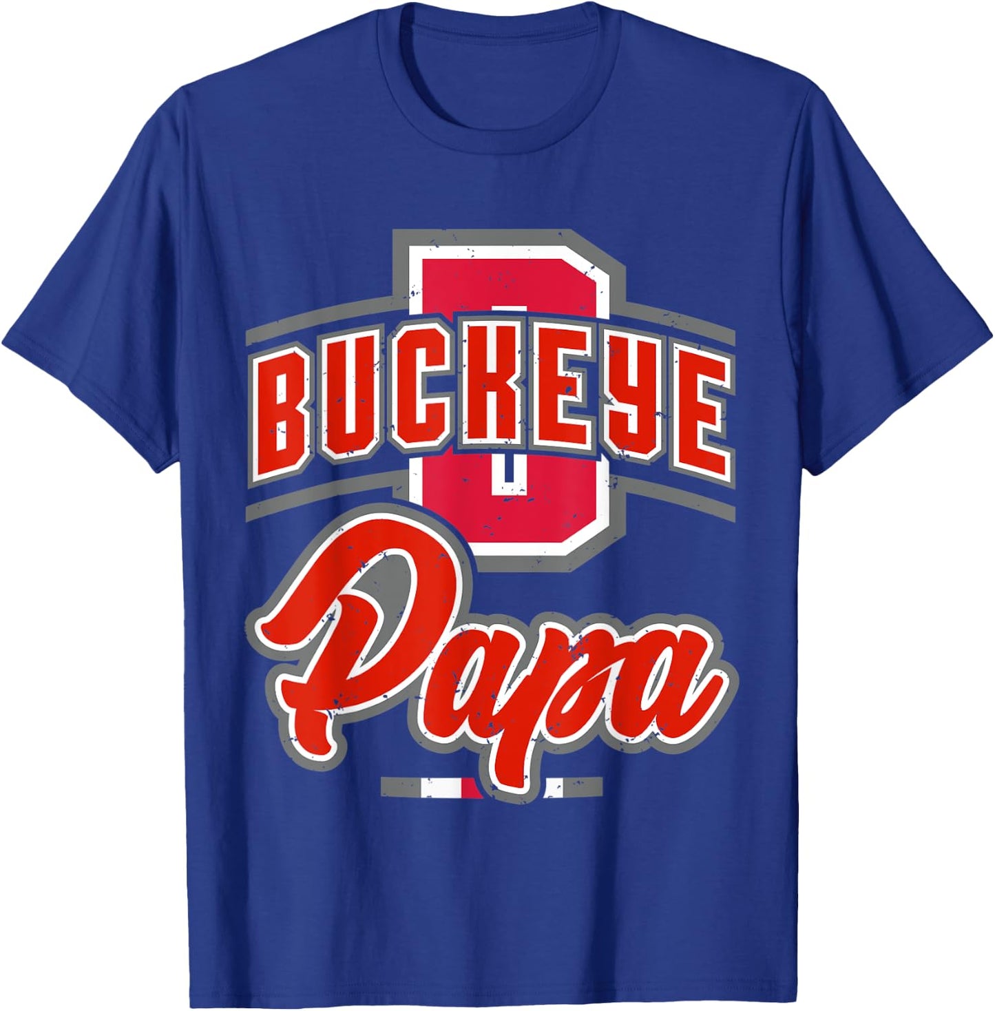Buckeye Papa T-Shirt - T-Shirt | Royal