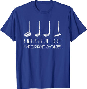 Golfing Men Sports Funny Golfer Fathers Day Gift Golf T-Shirt - T-Shirt | Royal
