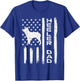 Heeler Dad Flag Vintage Blue Red Cattle Dog Patriot Men Gift T-Shirt - T-Shirt | Royal