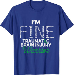 Traumatic Brain Injury Survivor Fine TBI Warrior T-Shirt - T-Shirt | Royal