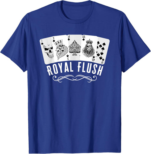 Royal Spade Flush Skeleton King Queen Spades Poker Gift