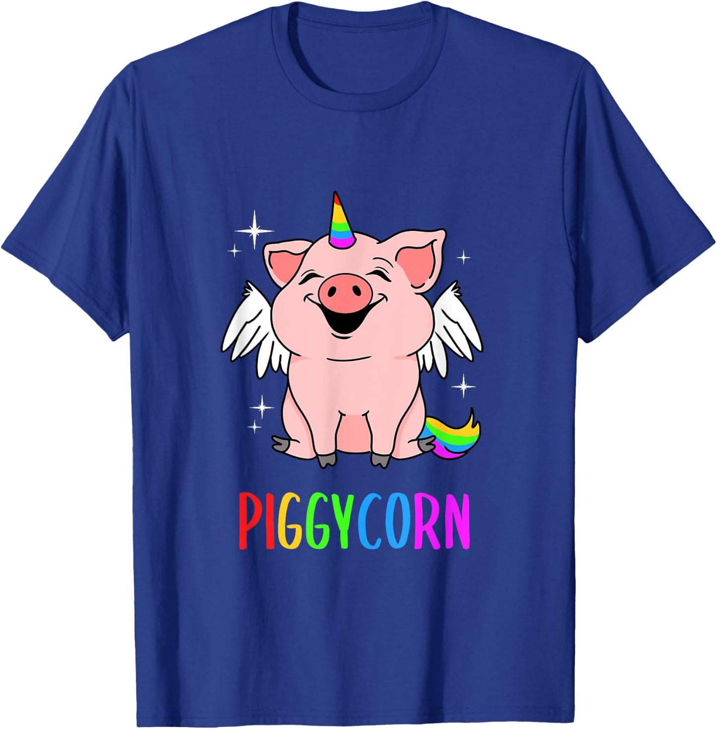 Piggycorn Pig Unicorn T-Shirt - T-Shirt | Royal