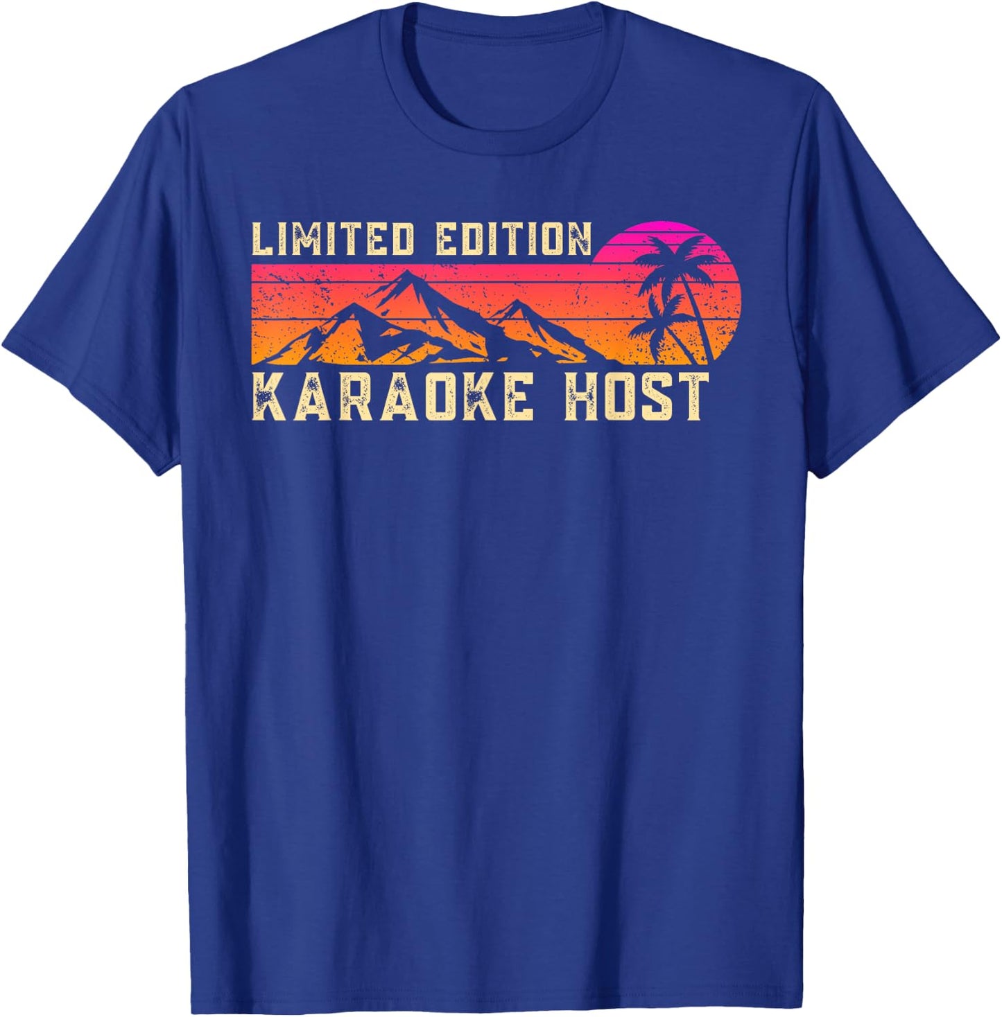 Karaoke Host Job Birthday Worker Professional T-Shirt - T-Shirt | Royal