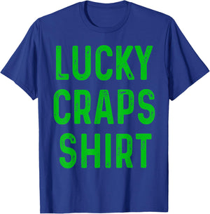 Retro Lucky Craps Shirt Funny Gambling Gift Gambler Shirt T-Shirt - T-Shirt | Royal
