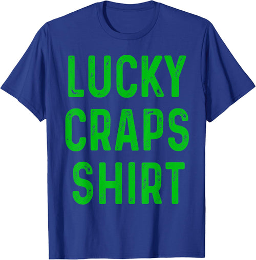 Retro Lucky Craps Shirt Funny Gambling Gift Gambler Shirt