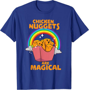 Nug Life Chicken Nugget Nug Lover Eating Nuggets Fun Design T-Shirt - T-Shirt | Royal