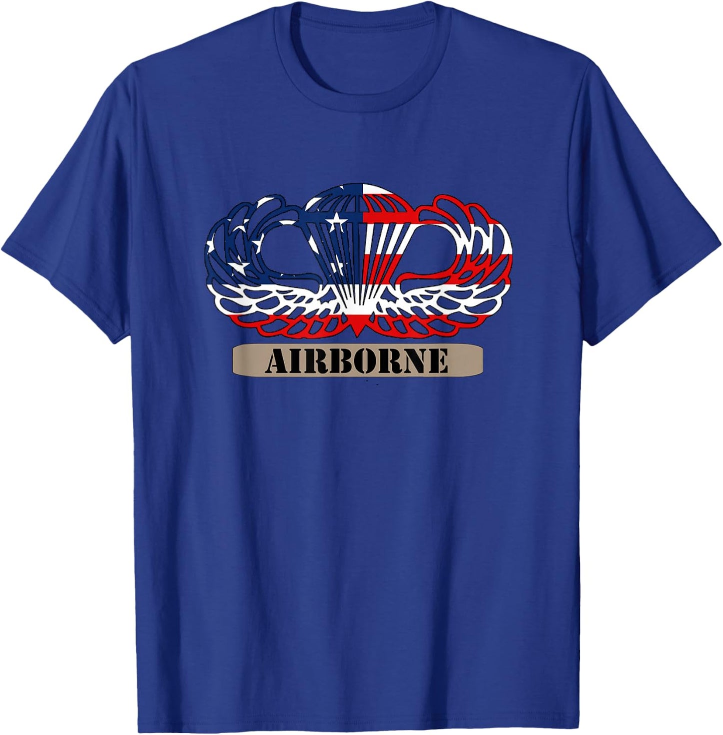 Airborne Paratrooper Jump Wings T-Shirt - T-Shirt | Royal