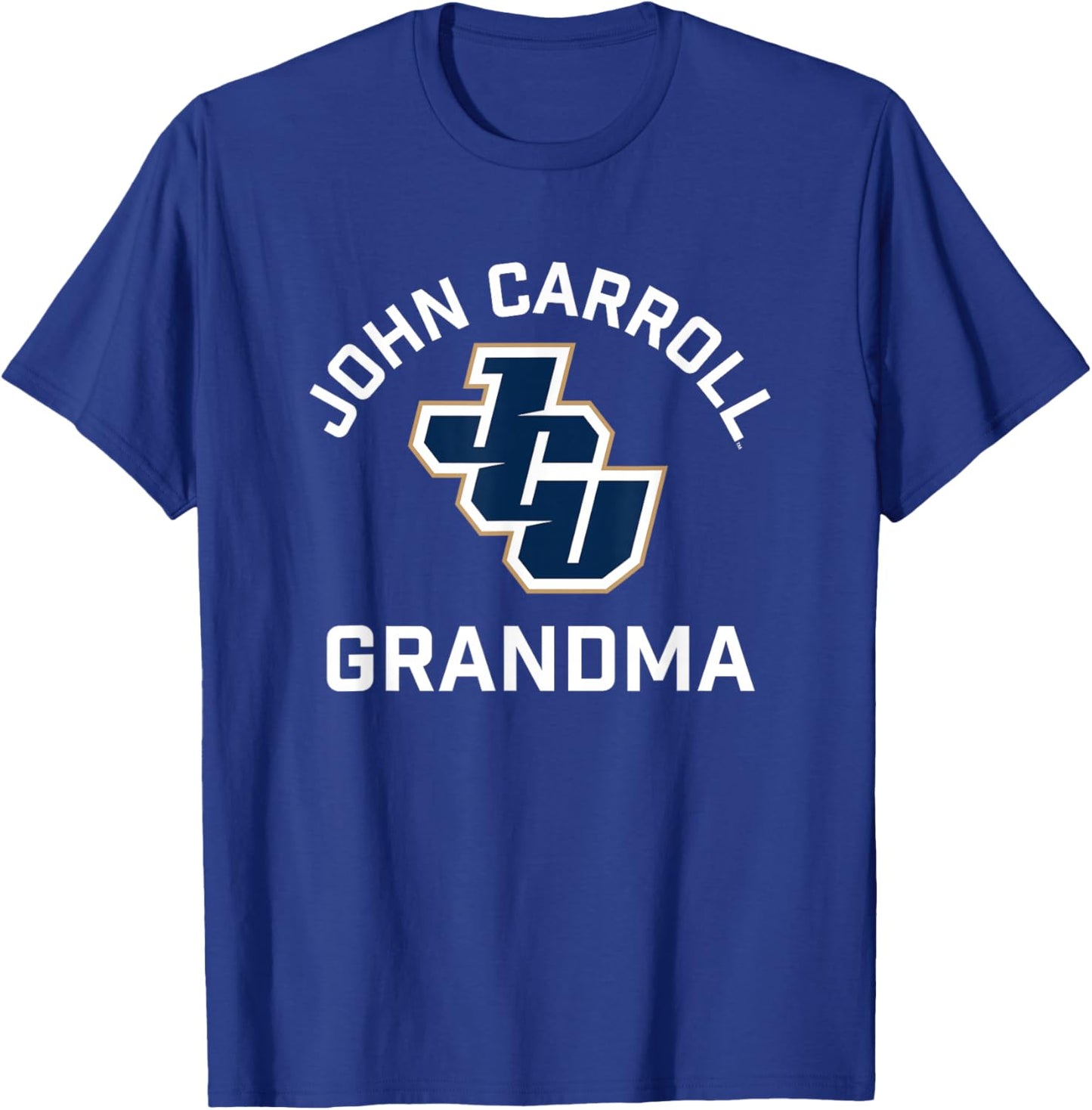 John Carroll University Blue Streaks Arched Grandma T-Shirt - T-Shirt | Royal