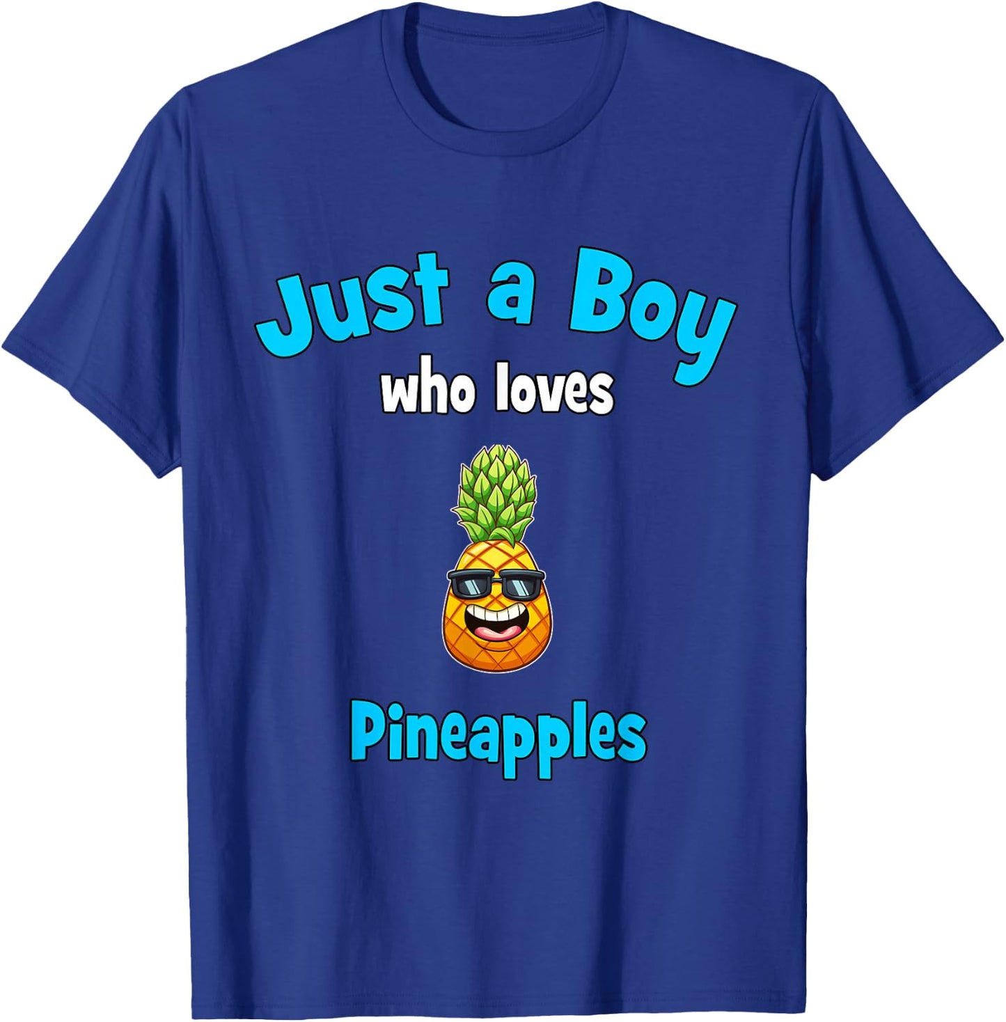 Pineapple Shirt for Boys | Kids Pineapple T-Shirt - T-Shirt | Royal