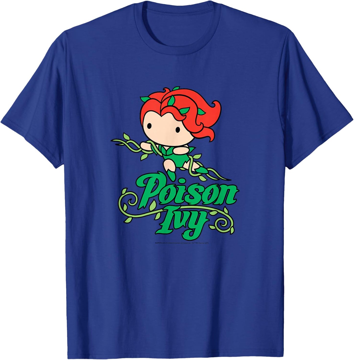 DC Comics Earth Day Poison Ivy with Vines Cartoon Style T-Shirt - T-Shirt | Royal