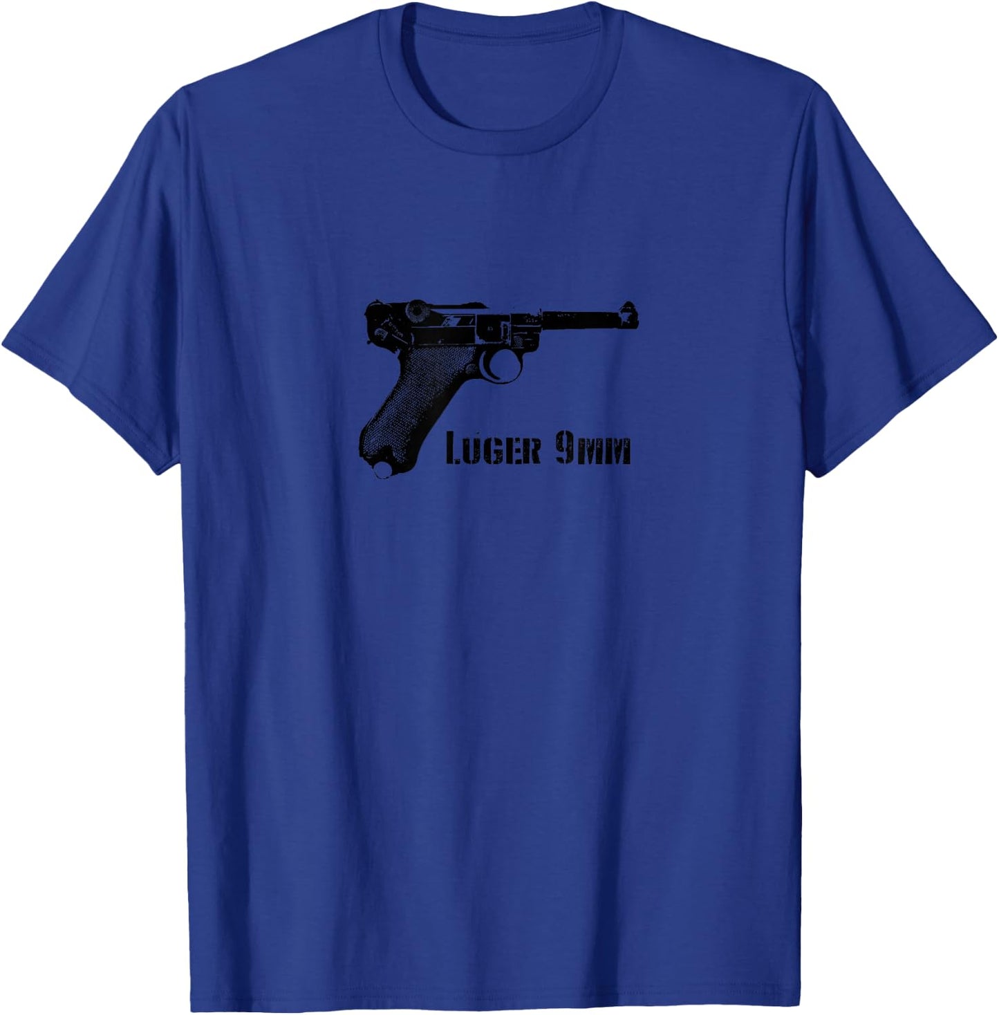 Luger WWII WW2 Pistol German P08 9mm Toggle War Army 9x19 T-Shirt - T-Shirt | Royal