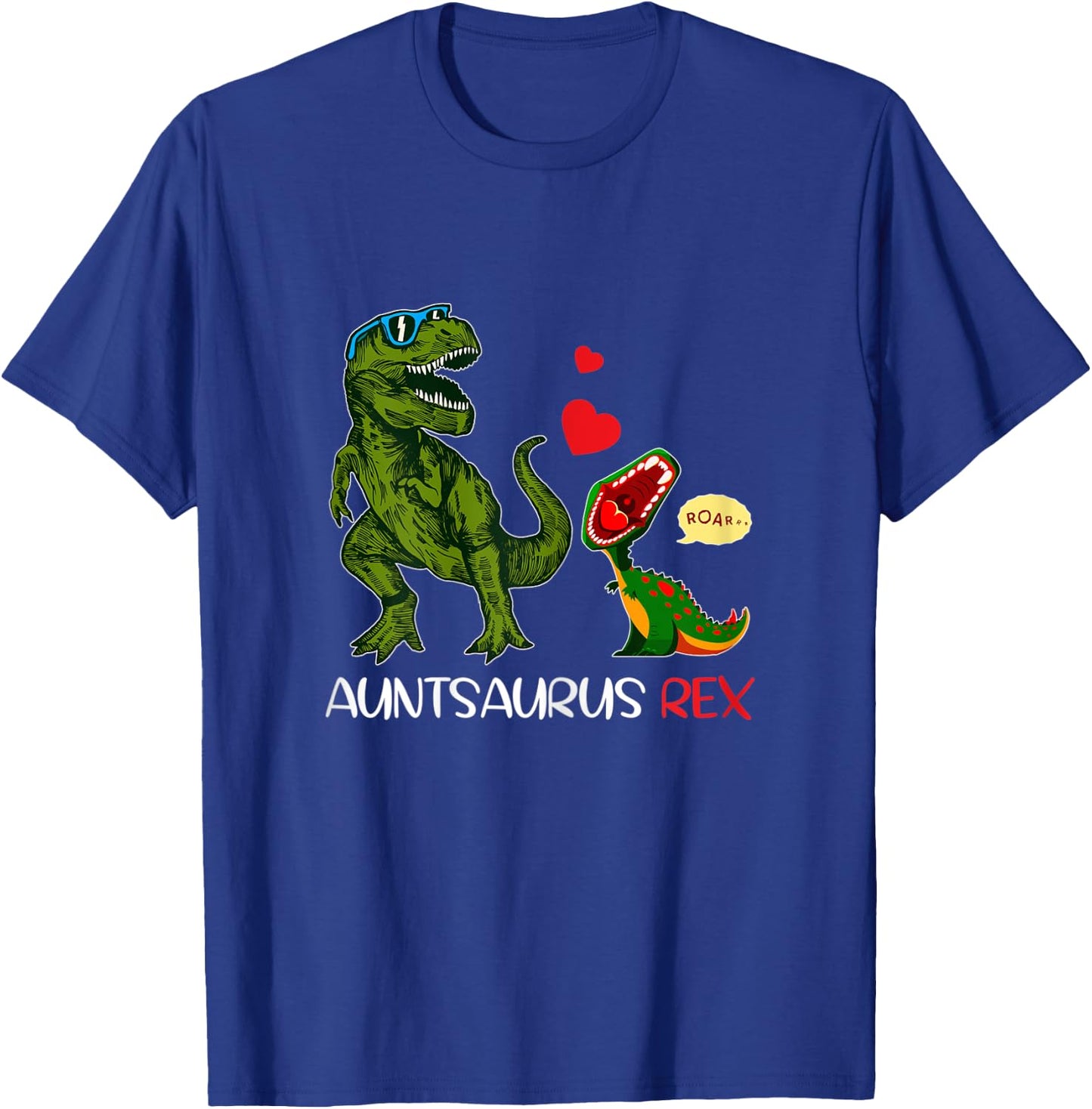 Auntie Saurus Rex Auntsaurus Dinosaur s Aunties T-Shirt - T-Shirt | Royal
