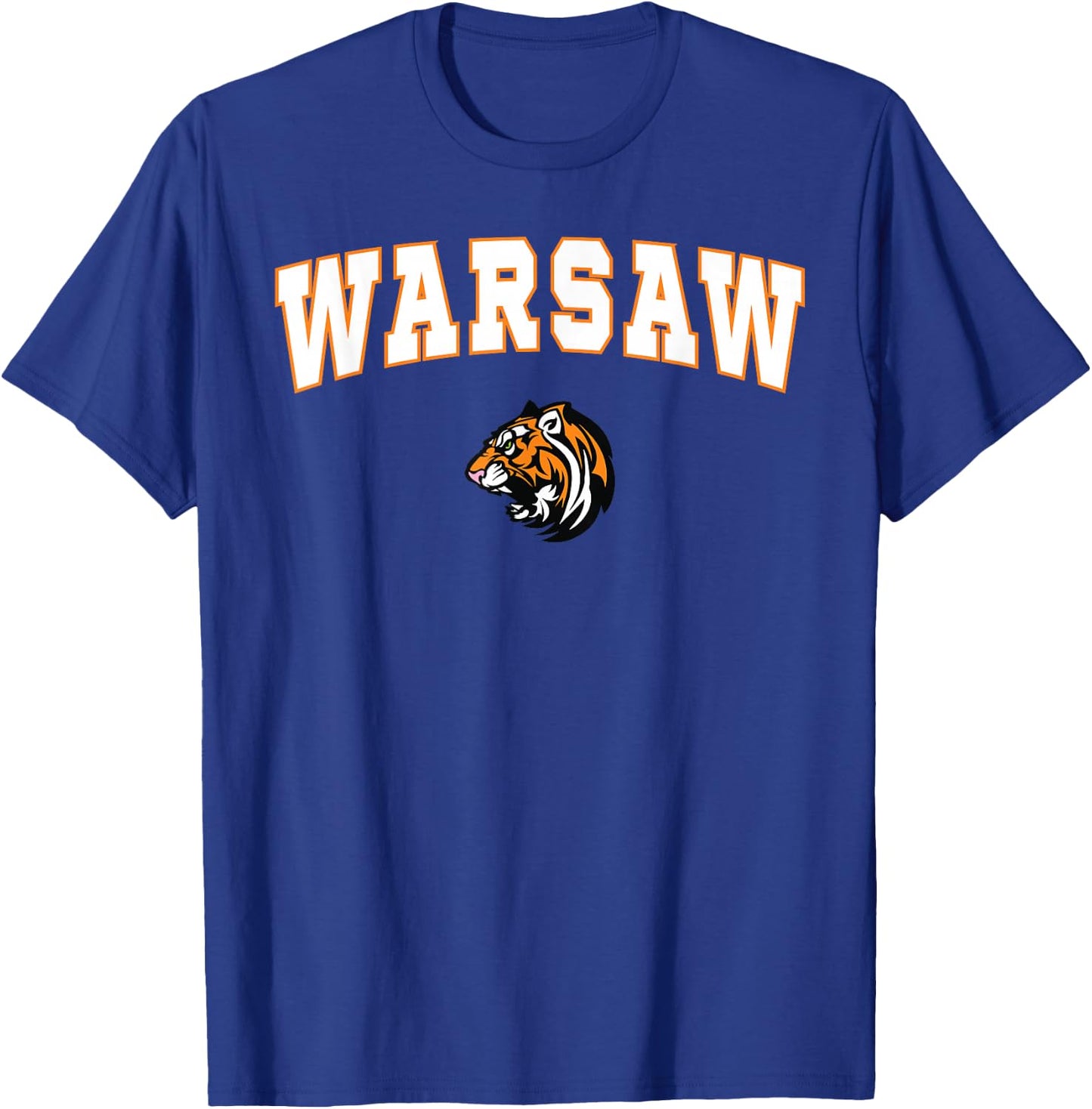 Warsaw High School Tigers T-Shirt - T-Shirt | Royal