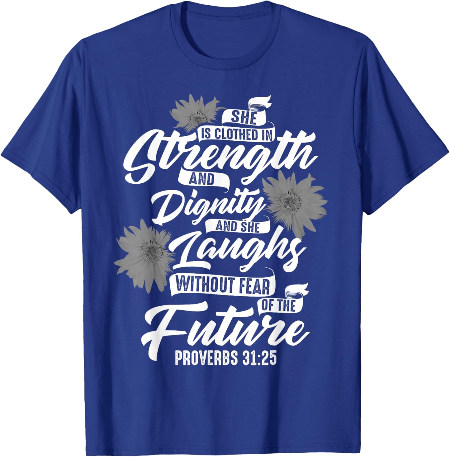 Cute Christian Sunflower Gift | Best Religious Women Moms T-Shirt - T-Shirt | Royal