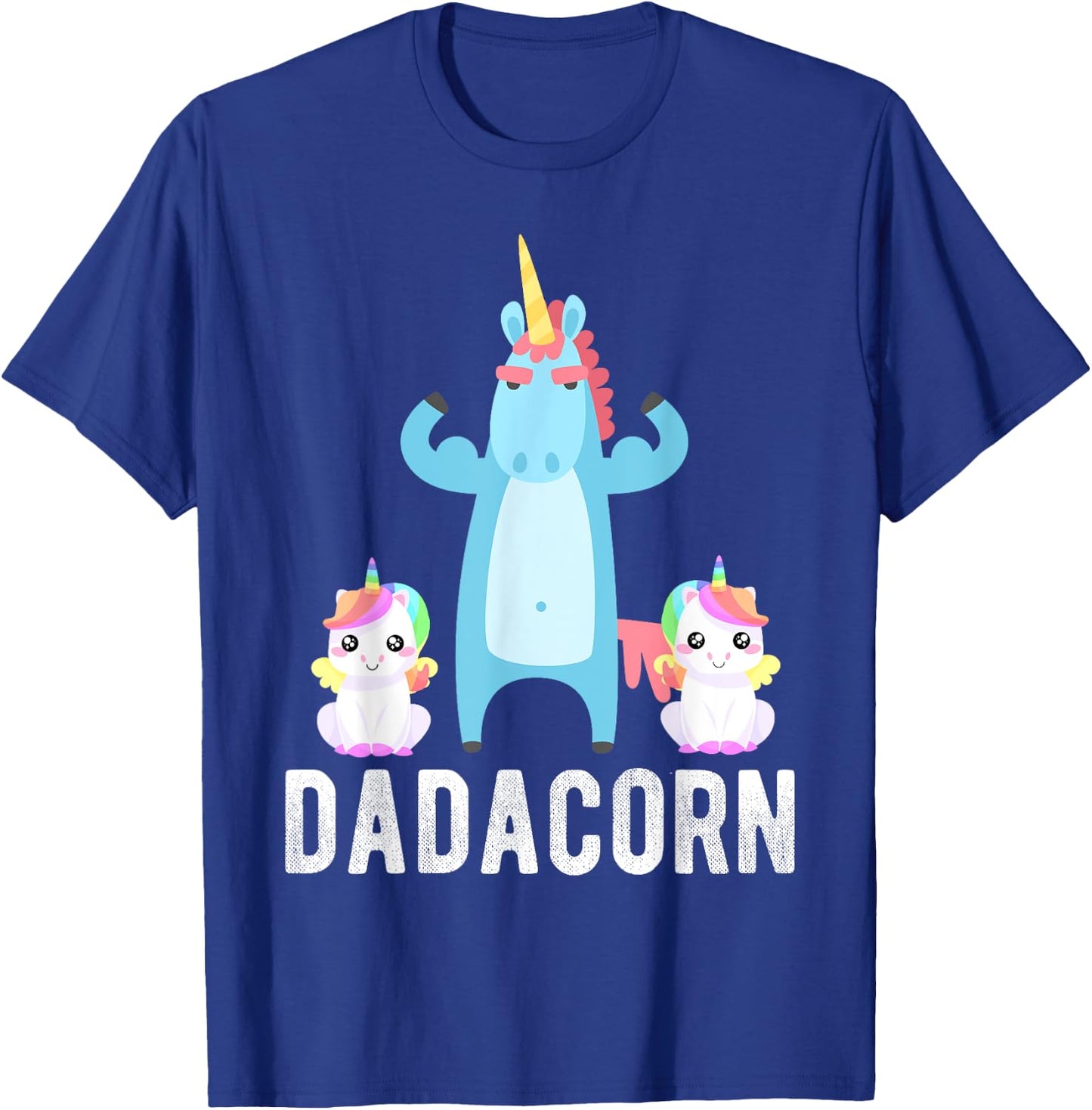 Dadacorn, Funny Unicorn Lover for Papa Dad and Kid T-Shirt - T-Shirt | Royal