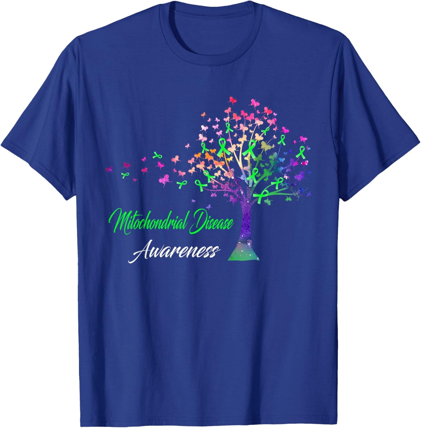 Tree Ribbon Mitochondrial Disease Awareness T-Shirt - T-Shirt | Royal