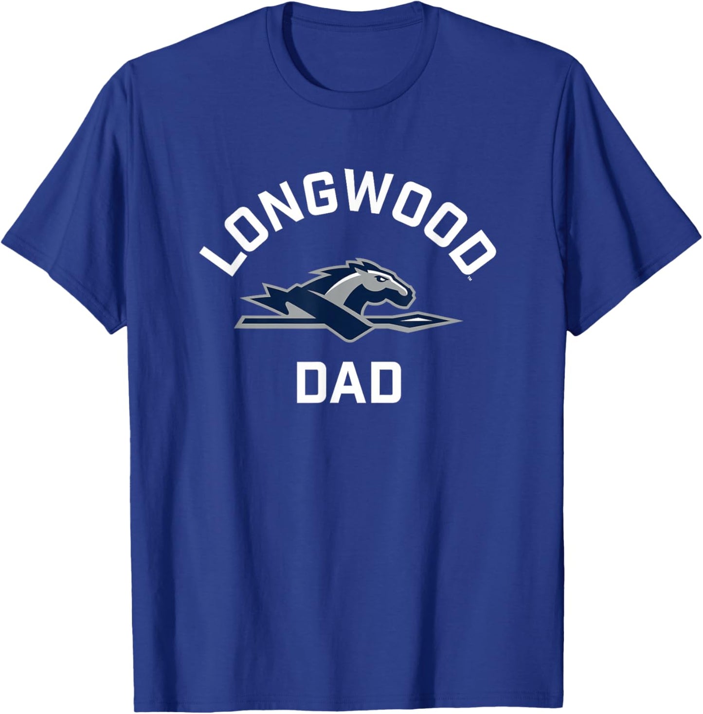 Longwood University Lancers Arched Dad T-Shirt - T-Shirt | Royal