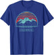 Oregon Retro Mountain Hiking 80s Style T-Shirt - T-Shirt | Royal