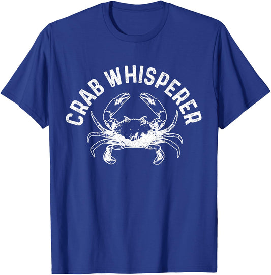 Crab Whisperer Crabbing Crab Hunter Funny Gift T-Shirt - T-Shirt | Royal
