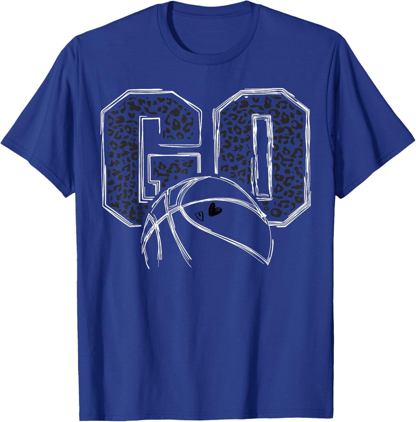 Go Basketball Leopard T-Shirt - T-Shirt | Royal