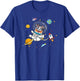 Funny Kawaii Kids Space Blue Merle Australian Shepherd Lover T-Shirt - T-Shirt | Royal