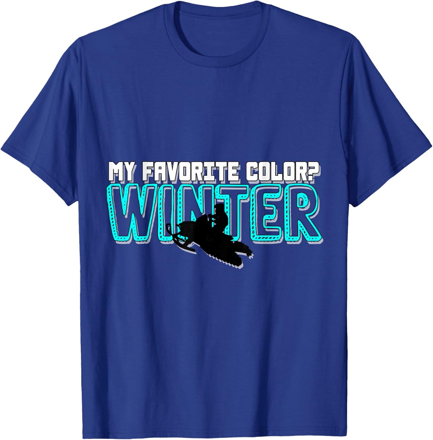 Snowmobile Motor Sled Snowmobiling Winter Sports Gift T-Shirt - T-Shirt | Royal