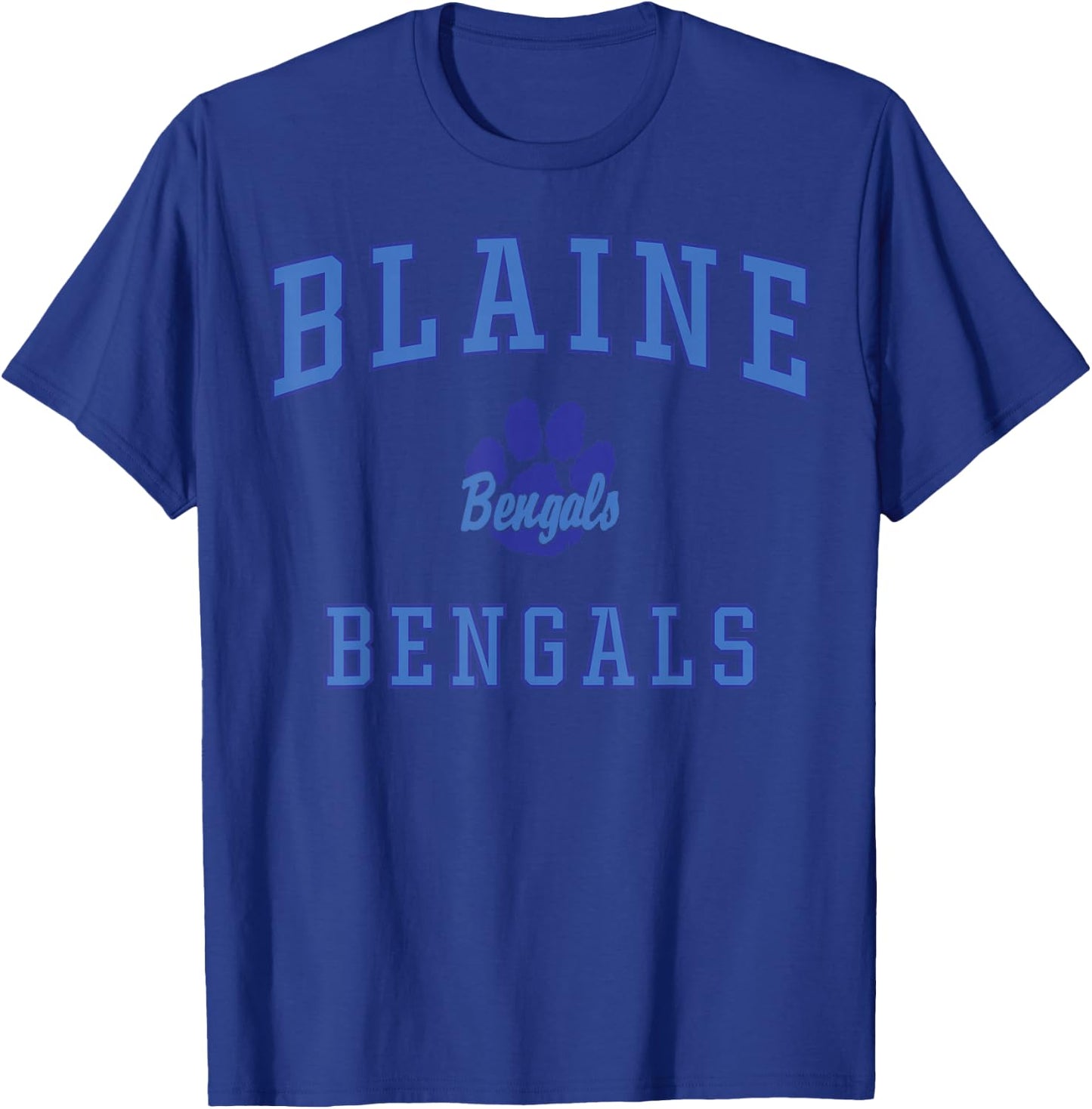 Blaine High School Bengals T-Shirt - T-Shirt | Royal