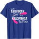 Funny Kentucky Shirts Just a Kentucky girl in a California T-Shirt - T-Shirt | Royal